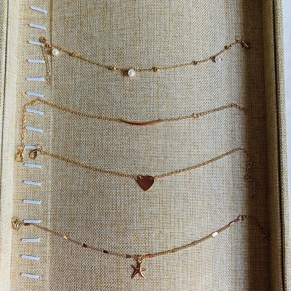 Gold Anklets Pearl anklets | ankle bracelets summer gold jewelry - Picture 4 of 6